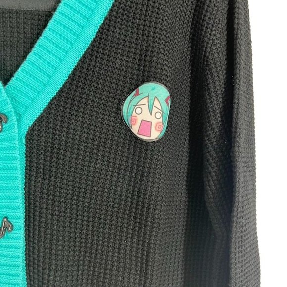 We Love Fine Crypton Hatsune Miku Vocaloid Cardigan Sweater Costume Cosplay C99 - Picture 2 of 6
